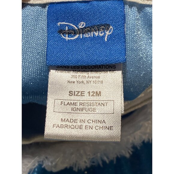 Frozen Elsa Olaf Nightgown Dress 12M Flame Resistant Blue Sparkle - Picture 3 of 5